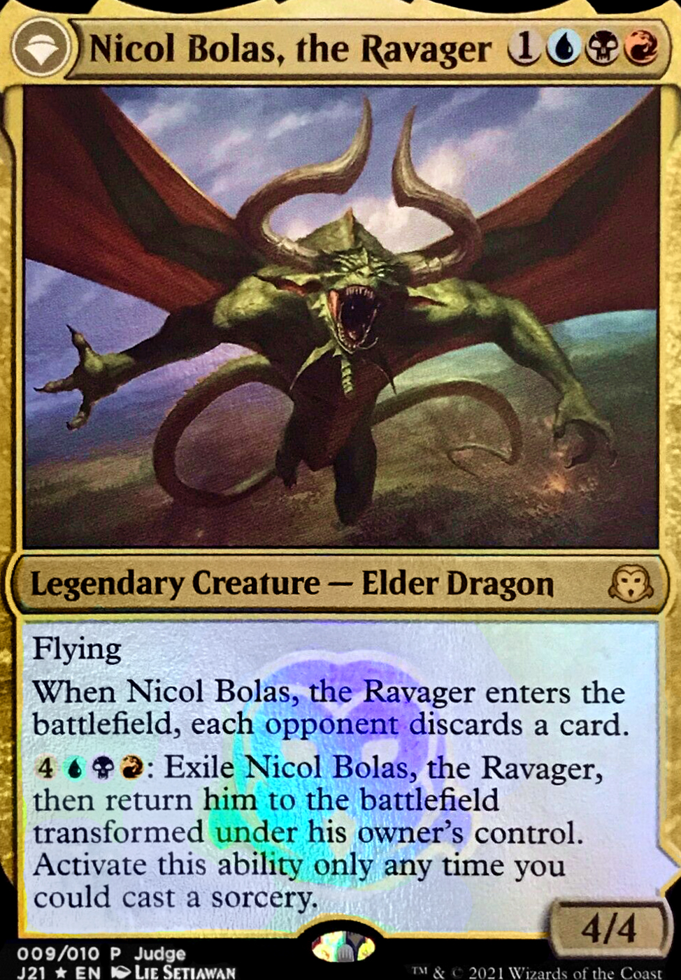 Nicol Bolas, the Ravager feature for Army of Bolas