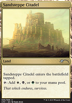 Sandsteppe Citadel feature for Abzan +1/+1 Counter to the Moon!