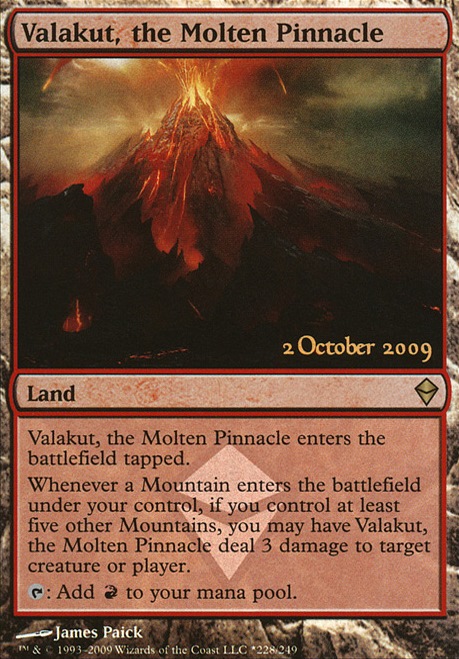 Valakut, the Molten Pinnacle feature for Touched by Fire