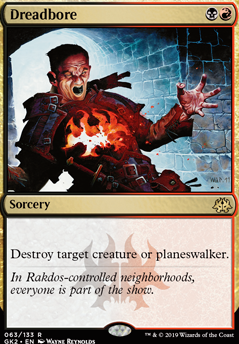 Dreadbore feature for Wrath of Red Gods [Looking for sideboard tips]