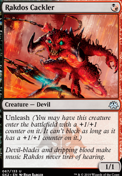 Rakdos Cackler feature for Red Deck (with a splash of white)