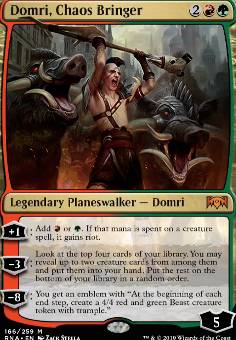 Domri, Chaos Bringer feature for Domri, Chaos Bringer | Lead the Stampede