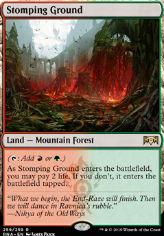 Stomping Ground feature for Naya Aggro Land Destruction