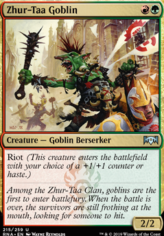 Zhur-Taa Goblin feature for A Goblin Warstory (Gruul aggro mentor/riot Arena)