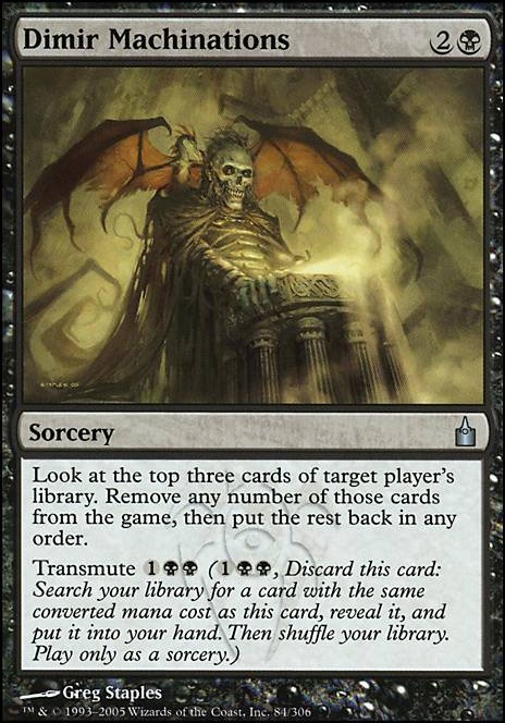 Dimir Machinations feature for Welcome to My Nightmare