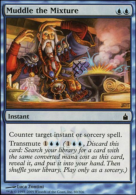 Muddle the Mixture feature for Urza, Lord of Stax