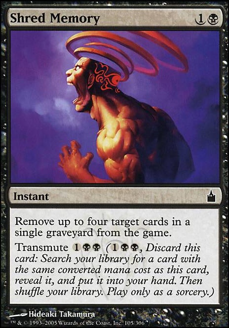 Featured card: Shred Memory