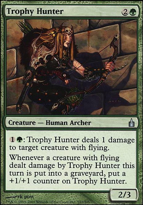 Trophy Hunter feature for Archer tribal EDH