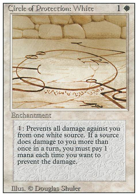 Featured card: Circle of Protection: White