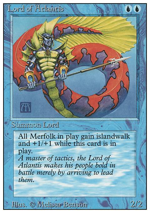 Lord of Atlantis feature for Derevi Merfolk Tribal