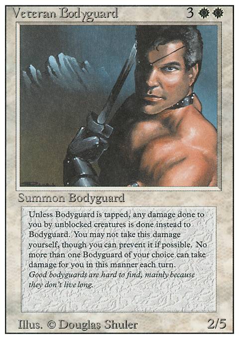 Veteran Bodyguard feature for 50 Shades of MTG