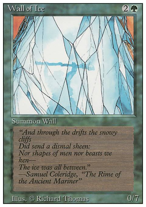 Featured card: Wall of Ice