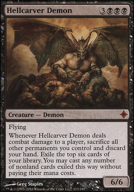 Hellcarver Demon feature for Damn it all to Hell! - Rakdos / Hellcarver