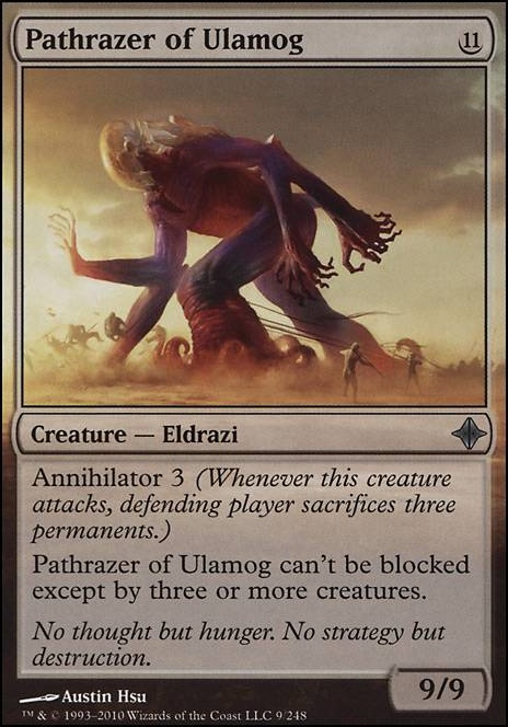 Pathrazer of Ulamog feature for Colorless Monstrosity