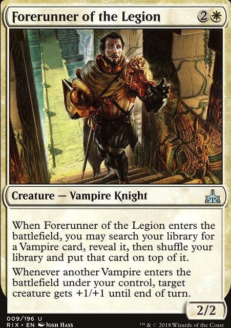Forerunner of the Legion feature for Conquerors of the new Standard: W/B Vampires Arena