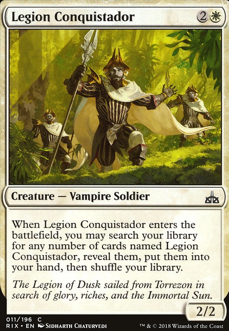 Legion Conquistador feature for Pauper Soldiers