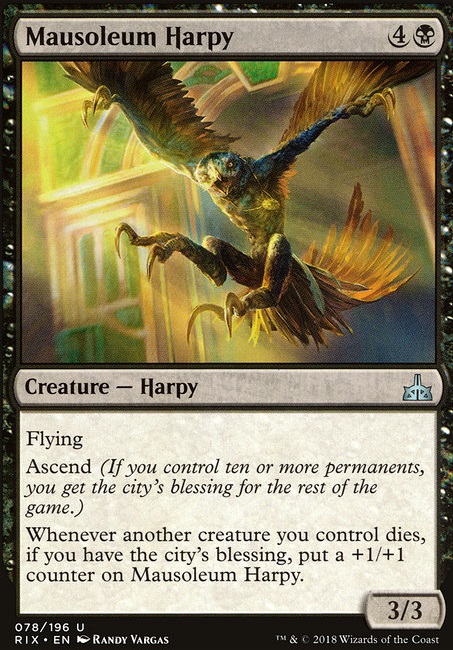 Featured card: Mausoleum Harpy