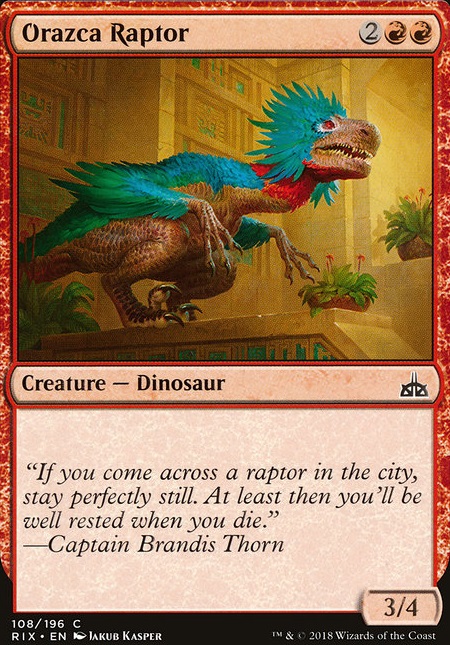 Featured card: Orazca Raptor