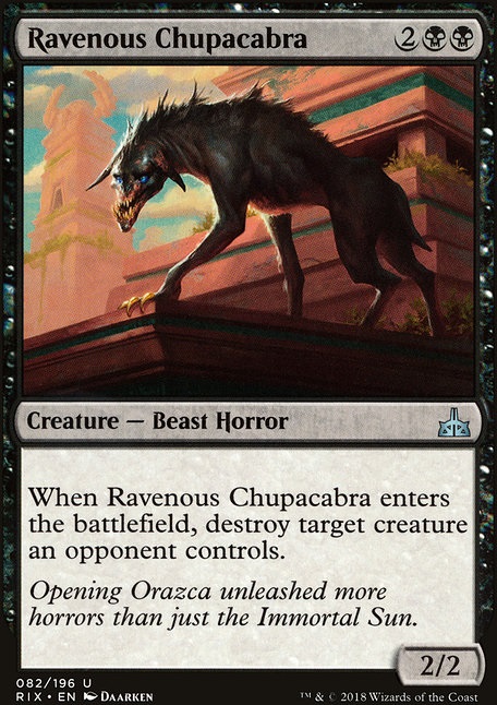 Featured card: Ravenous Chupacabra
