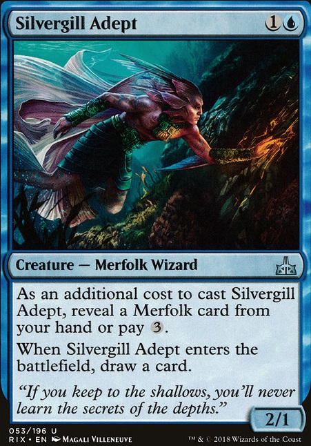 Silvergill Adept feature for Mono Blue Merfolk