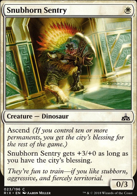 Featured card: Snubhorn Sentry