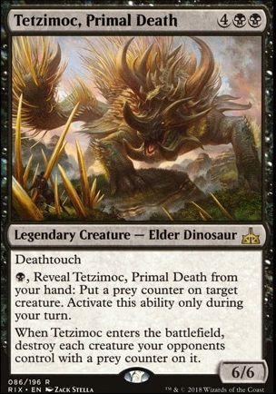 Tetzimoc, Primal Death feature for Salty Black Deck