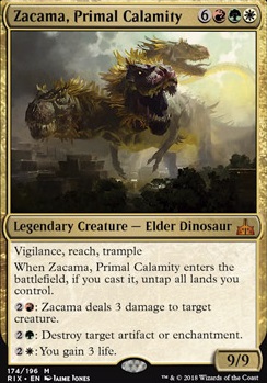Zacama, Primal Calamity feature for The Zacaning