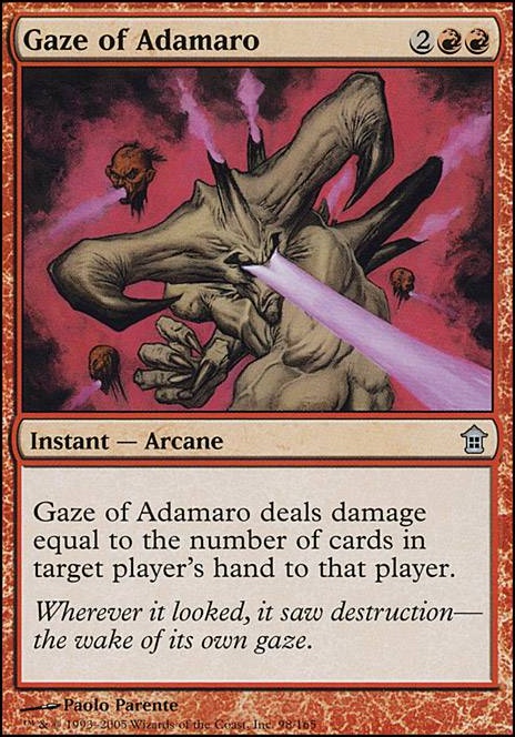 Gaze of Adamaro feature for Adamaro loves your hand.