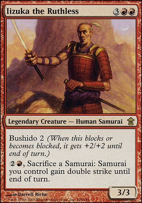 Iizuka the Ruthless feature for EDH Samurais
