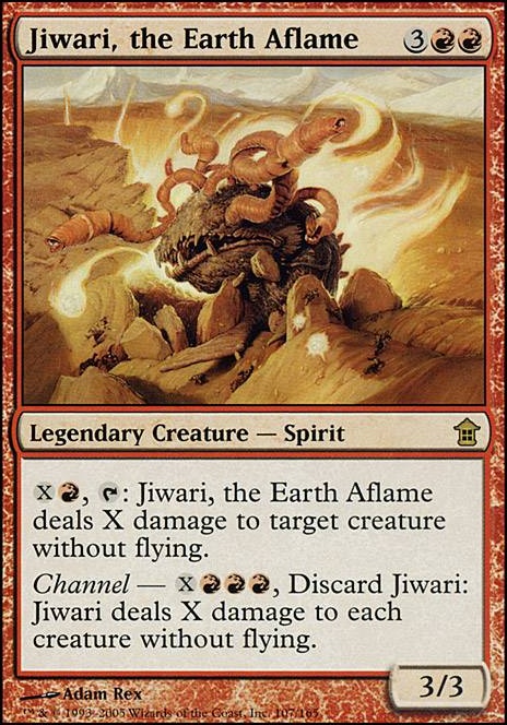 Featured card: Jiwari, the Earth Aflame