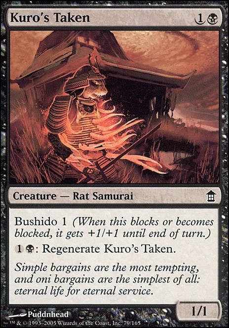 Kuro's Taken feature for Budget Rats Mono Black Casual