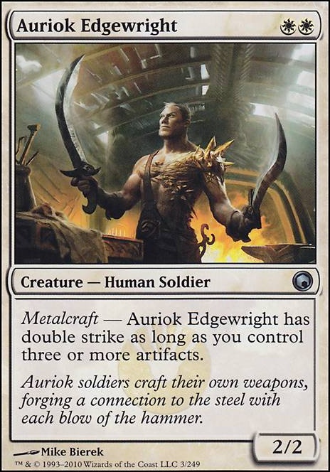 Auriok Edgewright feature for Commander Metalcraft