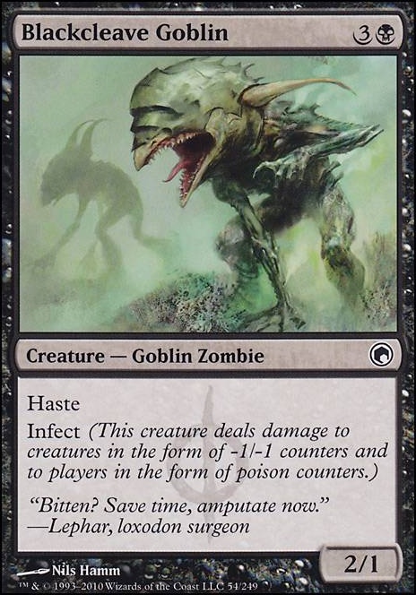 Blackcleave Goblin feature for pPDH Dimir Cancer Crew