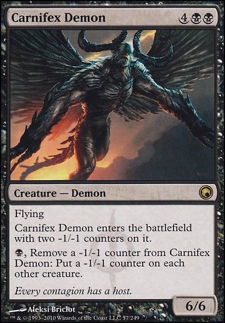Carnifex Demon feature for Jund -1/-1 counters & tokens! (Scorpatra)