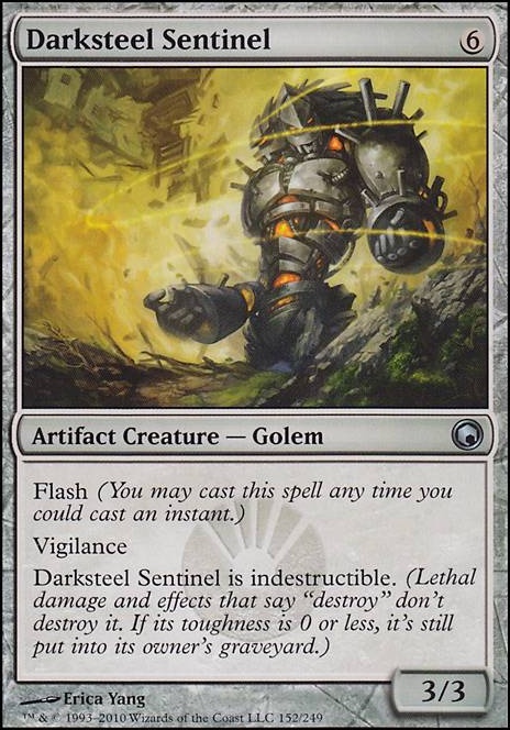 Darksteel Sentinel feature for The Splice Must Flow (Golems Tribal)