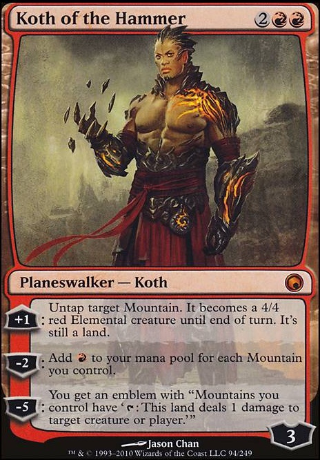 Koth of the Hammer feature for The most synergistic EDH deck ever built
