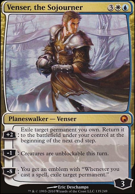 Venser, the Sojourner feature for UW Planeswalkers FFA