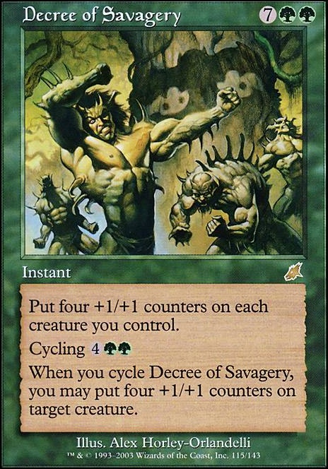 Featured card: Decree of Savagery