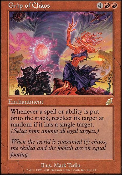 Grip of Chaos feature for Chaos Inala: Tap Wizard deck EDH