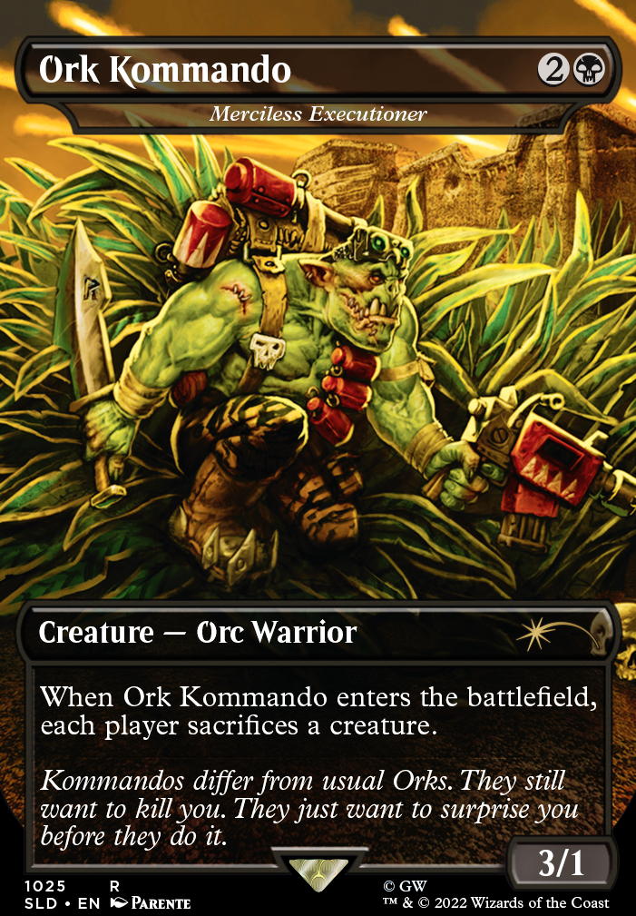 Merciless Executioner feature for Orks Commander Deck