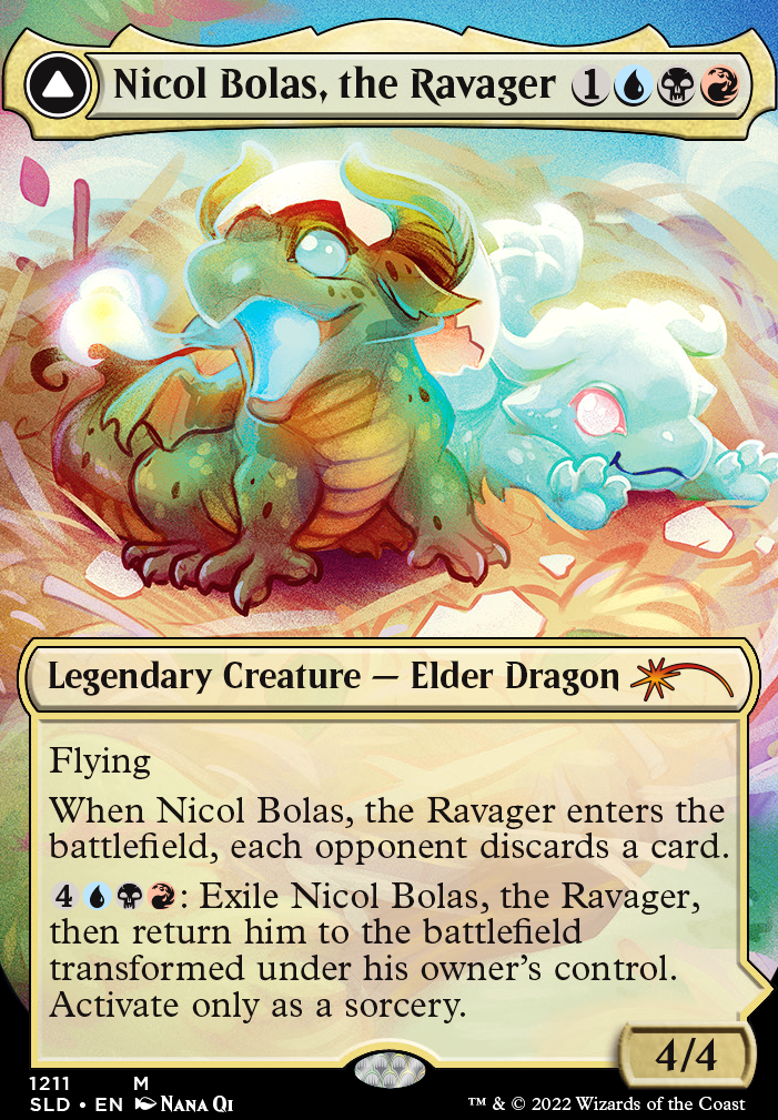 Nicol Bolas, the Ravager feature for Bolas Stuperfrens