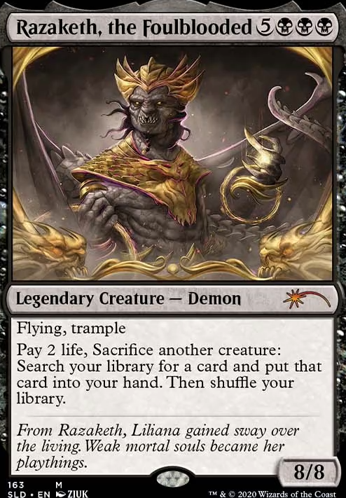 Razaketh, the Foulblooded feature for Shadowborn Demons