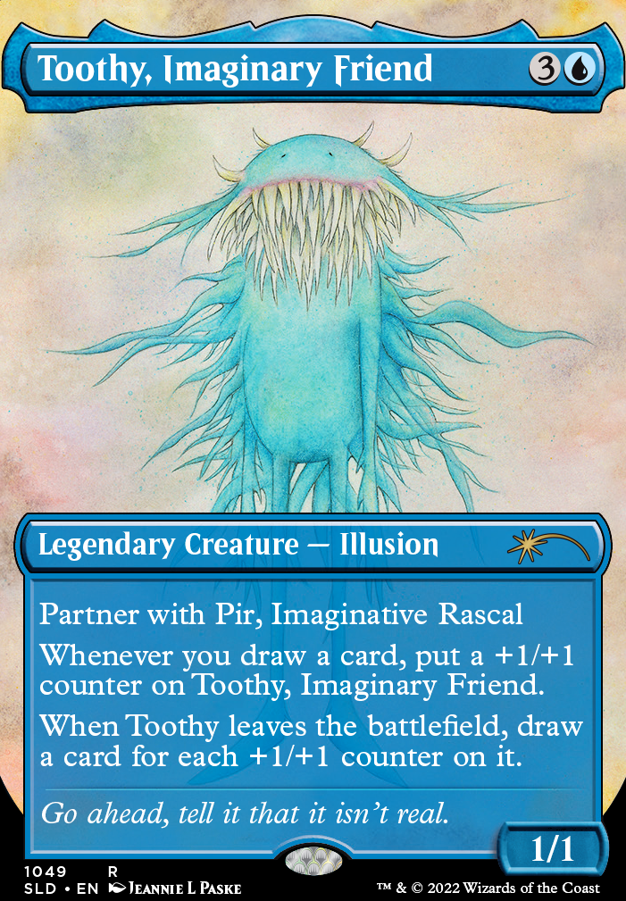 Toothy, Imaginary Friend feature for Overflow // Commander Draw Deck