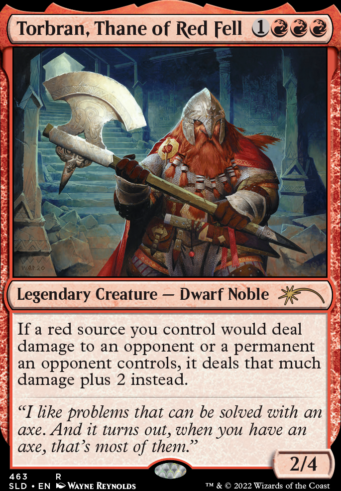 Torbran, Thane of Red Fell feature for Mono Red Chaos
