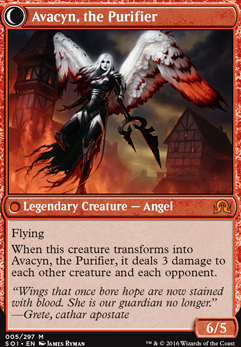 Avacyn, the Purifier feature for Righteous Purification