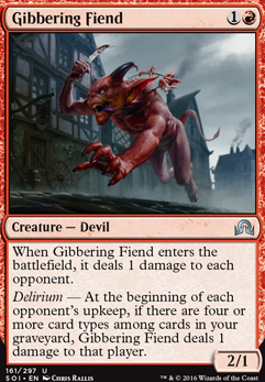 Featured card: Gibbering Fiend