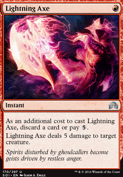 Lightning Axe feature for Mono-Red Reccurring Burn