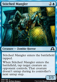 Stitched Mangler feature for Blue Control Deck