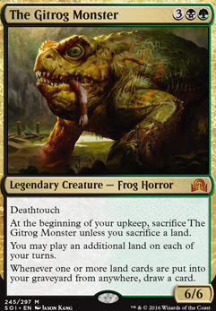 The Gitrog Monster feature for Gitrog Land&Graveyard Combos