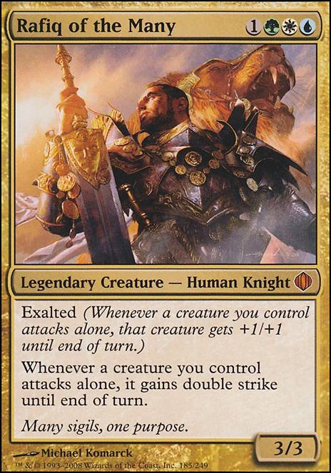 Rafiq of the Many feature for Bant EDH
